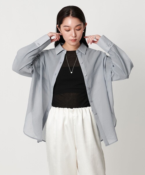 MARW UNITED ARROWS（マルゥ ユナイテッドアローズ）の「＜MARW UNITED ARROWS＞バルーン スリーブ シャツ（シャツ/ブラウス・レディース・ブラック/ライトブルー/ホワイト・FREE）」の7枚目の写真