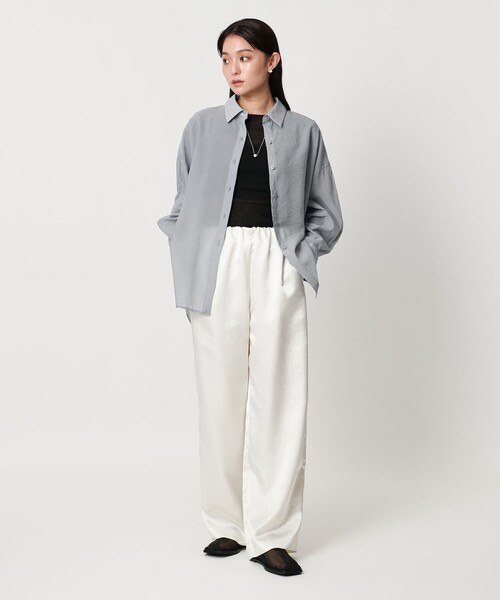 MARW UNITED ARROWS（マルゥ ユナイテッドアローズ）の「＜MARW UNITED ARROWS＞バルーン スリーブ シャツ（シャツ/ブラウス・レディース・ブラック/ライトブルー/ホワイト・FREE）」の5枚目の写真