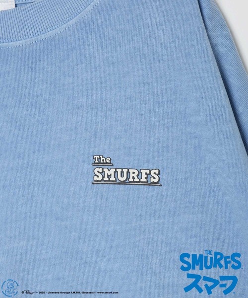 BAYFLOW（ベイフロー）の「【THE SMURFS/スマーフ】別注プリントTシャツ(KIDS)（Tシャツ/カットソー・キッズ・ブルー/オフホワイト/チャコール・120cm/130cm/140cm/150cm/110cm）」の8枚目の写真