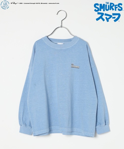 BAYFLOW（ベイフロー）の「【THE SMURFS/スマーフ】別注プリントTシャツ(KIDS)（Tシャツ/カットソー・キッズ・ブルー/オフホワイト/チャコール・120cm/130cm/140cm/150cm/110cm）」の17枚目の写真