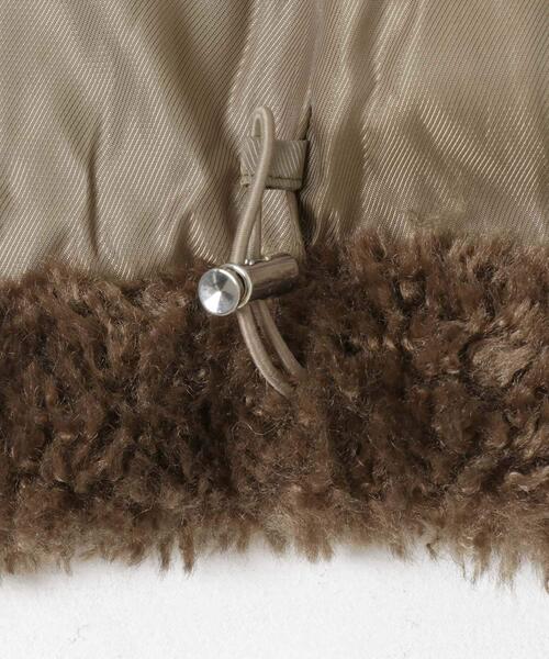 WEB限定』ノーカラーファーボアZIPブルゾン（ノーカラージャケット