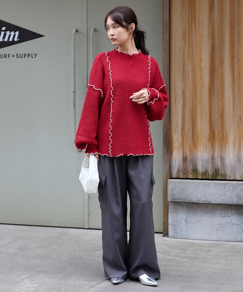 Y PROJECT マーブルニット　Mサイズ Chikashitsu +（チカシツプラス）の「【Chikashitsu+/チカシツプラス