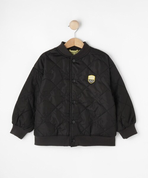 SHOO・LA・RUE（シューラルー）の「【100-150cm】星キルトリブブルゾン（ブルゾン・キッズ・ブラック/カーキ・10/11/12/13/14/15 ）」の2枚目の写真
