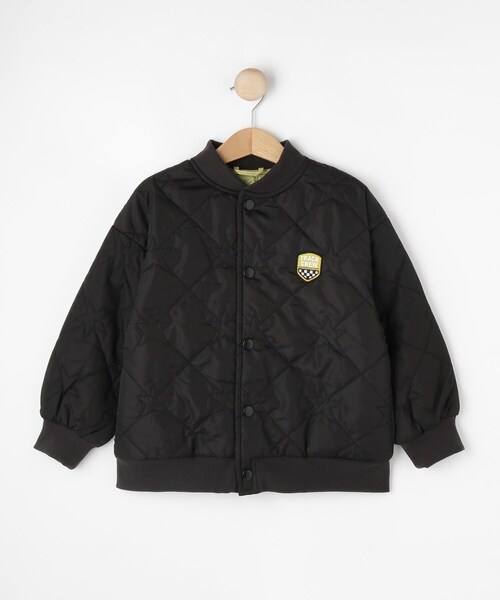 SHOO・LA・RUE（シューラルー）の「【100-150cm】星キルトリブブルゾン（ブルゾン・キッズ・ブラック/カーキ・10/11/12/13/14/15 ）」の6枚目の写真