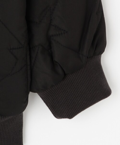 SHOO・LA・RUE（シューラルー）の「【100-150cm】星キルトリブブルゾン（ブルゾン・キッズ・ブラック/カーキ・10/11/12/13/14/15 ）」の12枚目の写真