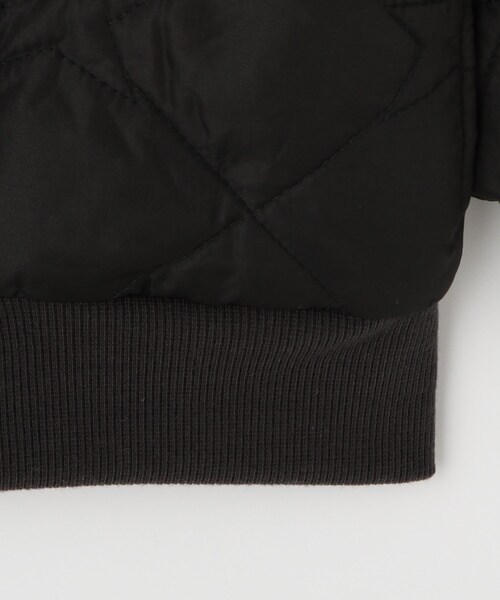 SHOO・LA・RUE（シューラルー）の「【100-150cm】星キルトリブブルゾン（ブルゾン・キッズ・ブラック/カーキ・10/11/12/13/14/15 ）」の8枚目の写真