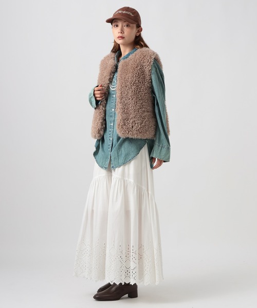BAYFLOW（ベイフロー）の「[バックリボン仕様]]INDIA デニムシャツ（シャツ/ブラウス・レディース・インディゴブルー/ライトブルー・FREE）」の14枚目の写真