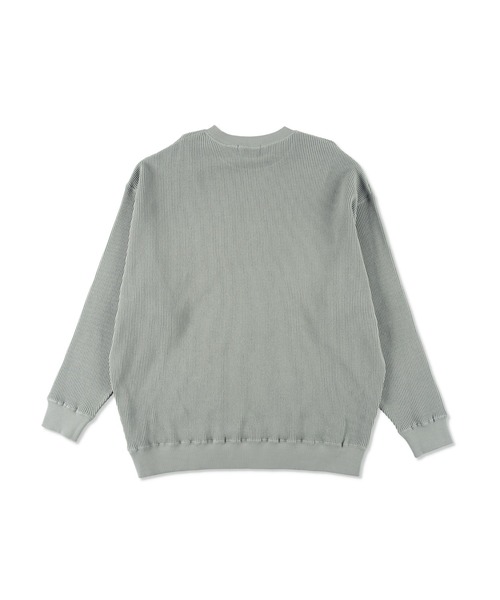 WAFFLE CREWNECK SHIRT GRAY（スウェット）｜WIND AND SEA（ウィン