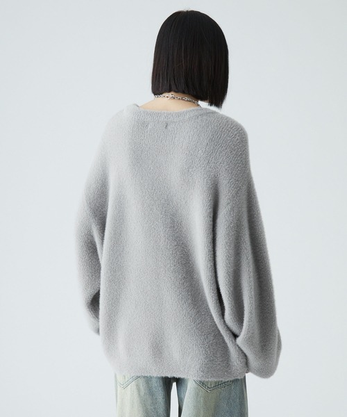 VELNUS（ベルナス）の「【VELNUS】Volume sleeve loose shaggy glitter knit/ボリュームスリーブ ルーズシャギーラメニット（ニット/セーター・メンズ・ブルー/グレー/ブラック・S/M/L）」の6枚目の写真