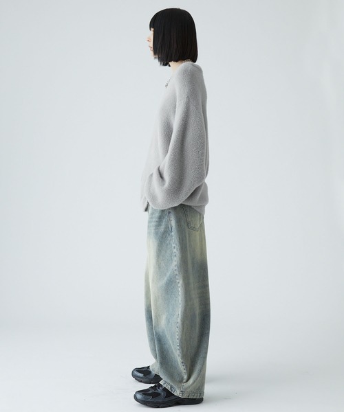 VELNUS（ベルナス）の「【VELNUS】Volume sleeve loose shaggy glitter knit/ボリュームスリーブ ルーズシャギーラメニット（ニット/セーター・メンズ・ブルー/グレー/ブラック・S/M/L）」の11枚目の写真