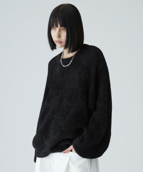 VELNUS（ベルナス）の「【VELNUS】Volume sleeve loose shaggy glitter knit/ボリュームスリーブ ルーズシャギーラメニット（ニット/セーター・メンズ・ブルー/グレー/ブラック・S/M/L）」の19枚目の写真