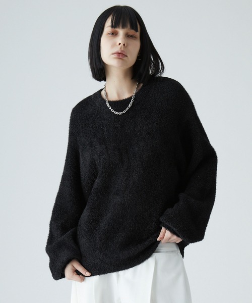 VELNUS（ベルナス）の「【VELNUS】Volume sleeve loose shaggy glitter knit/ボリュームスリーブ ルーズシャギーラメニット（ニット/セーター・メンズ・ブルー/グレー/ブラック・S/M/L）」の21枚目の写真