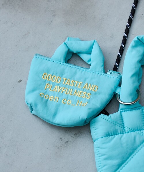 coen（コーエン）の「【再入荷・新色登場】ロゴ刺繍ミニポーチキーホルダー（ポーチ・レディース・ロイヤルブルー/その他2/その他3/その他1/レッド/クリーム/その他4/シルバー/ライトピンク/ダークブラウン/ゴールド/その他5/ピンク/ホワイト/その他6/ブラック/ライトブルー/ライム・FREE）」の6枚目の写真