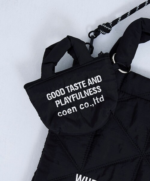 coen（コーエン）の「【再入荷・新色登場】ロゴ刺繍ミニポーチキーホルダー（ポーチ・レディース・ロイヤルブルー/その他2/その他3/その他1/レッド/クリーム/その他4/シルバー/ライトピンク/ダークブラウン/ゴールド/その他5/ピンク/ホワイト/その他6/ブラック/ライトブルー/ライム・FREE）」の3枚目の写真