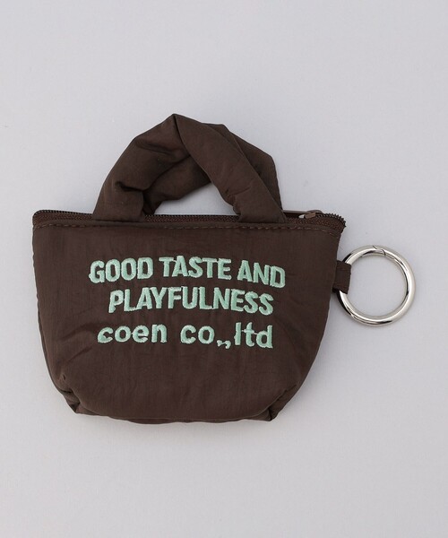 再入荷・新色登場】ロゴ刺繍ミニポーチキーホルダー（ポーチ）｜coen