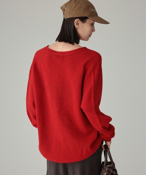 BABYLONE(バビロン)の「【Harley of scotland】<別注>Vネックカーディガン(カーディガン/ボレロ・レディース・オフホワイト/グレー/ブルー/レッド/グリーン・フリー)」の19枚目の写真