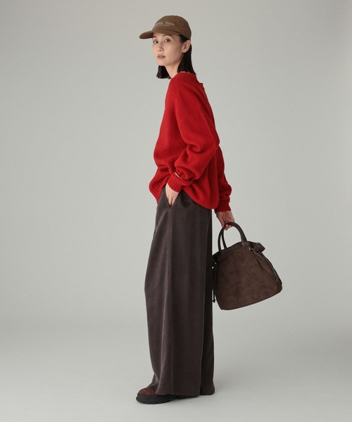 BABYLONE(バビロン)の「【Harley of scotland】<別注>Vネックカーディガン(カーディガン/ボレロ・レディース・オフホワイト/グレー/ブルー/レッド/グリーン・フリー)」の21枚目の写真