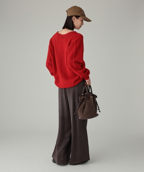 BABYLONE(バビロン)の「【Harley of scotland】<別注>Vネックカーディガン(カーディガン/ボレロ・レディース・オフホワイト/グレー/ブルー/レッド/グリーン・フリー)」の22枚目の写真