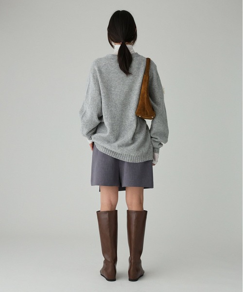 BABYLONE(バビロン)の「【Harley of scotland】<別注>Vネックカーディガン(カーディガン/ボレロ・レディース・オフホワイト/グレー/ブルー/レッド/グリーン・フリー)」の16枚目の写真