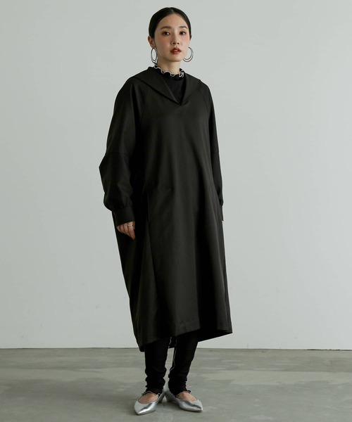 n'OrLABEL(ノアールレーベル)の「『セーラーカラードレス』(ワンピース・レディース・グレー/ボルドー/ブラック・FREE)」の9枚目の写真