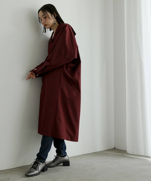 n'OrLABEL(ノアールレーベル)の「『セーラーカラードレス』(ワンピース・レディース・グレー/ボルドー/ブラック・FREE)」の16枚目の写真