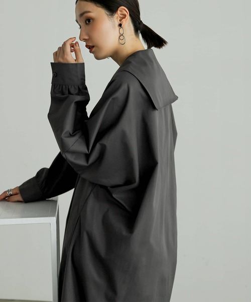 n'OrLABEL(ノアールレーベル)の「『セーラーカラードレス』(ワンピース・レディース・グレー/ボルドー/ブラック・FREE)」の21枚目の写真