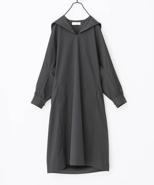 n'OrLABEL(ノアールレーベル)の「『セーラーカラードレス』(ワンピース・レディース・グレー/ボルドー/ブラック・FREE)」の6枚目の写真