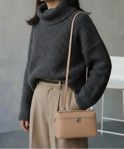 Burner(バーナー)の「【OKUOKU 0909】2WAYボックス ショルダーバッグ oku-bag-17-25(ショルダーバッグ・レディース・ブラウン/グリーン/ベージュ/ブラック系その他/グレー/グレー系その他/ブラック系その他2/ブラウン系その他/ブラック・FREE)」の8枚目の写真