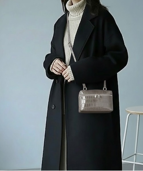 Burner(バーナー)の「【OKUOKU 0909】2WAYボックス ショルダーバッグ oku-bag-17-25(ショルダーバッグ・レディース・ブラウン/グリーン/ベージュ/ブラック系その他/グレー/グレー系その他/ブラック系その他2/ブラウン系その他/ブラック・FREE)」の5枚目の写真