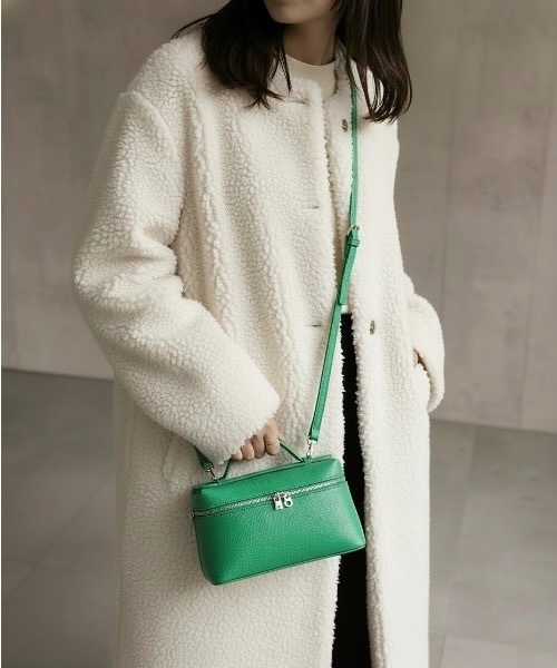 Burner(バーナー)の「【OKUOKU 0909】2WAYボックス ショルダーバッグ oku-bag-17-25(ショルダーバッグ・レディース・ブラウン/グリーン/ベージュ/ブラック系その他/グレー/グレー系その他/ブラック系その他2/ブラウン系その他/ブラック・FREE)」の9枚目の写真