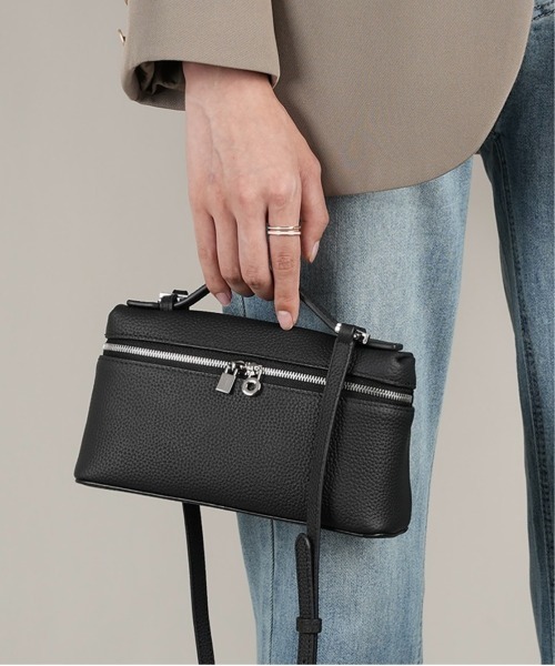 Burner(バーナー)の「【OKUOKU 0909】2WAYボックス ショルダーバッグ oku-bag-17-25(ショルダーバッグ・レディース・ブラウン/グリーン/ベージュ/ブラック系その他/グレー/グレー系その他/ブラック系その他2/ブラウン系その他/ブラック・FREE)」の10枚目の写真