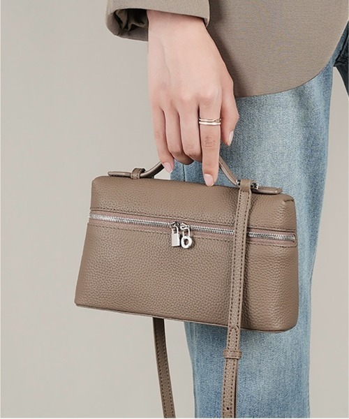 Burner(バーナー)の「【OKUOKU 0909】2WAYボックス ショルダーバッグ oku-bag-17-25(ショルダーバッグ・レディース・ブラウン/グリーン/ベージュ/ブラック系その他/グレー/グレー系その他/ブラック系その他2/ブラウン系その他/ブラック・FREE)」の12枚目の写真