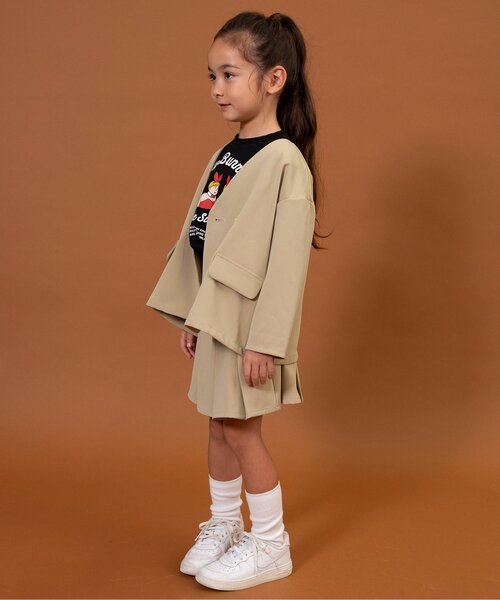 BREEZE（ブリーズ）の「【WEB限定/ジュニア対応】GIRLSフォーマルセットアップ（スーツセット・キッズ・クリーム/ネイビー・90/100/110/120/130/140）」の4枚目の写真