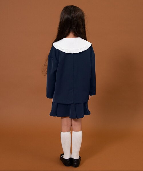 BREEZE（ブリーズ）の「【WEB限定/ジュニア対応】GIRLSフォーマルセットアップ（スーツセット・キッズ・クリーム/ネイビー・90/100/110/120/130/140）」の8枚目の写真
