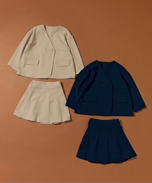 BREEZE（ブリーズ）の「【WEB限定/ジュニア対応】GIRLSフォーマルセットアップ（スーツセット・キッズ・クリーム/ネイビー・90/100/110/120/130/140）」の12枚目の写真