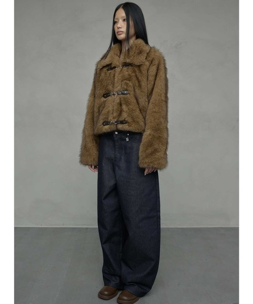 A'GEM/9 × .kom 『NIIER NOR/ニアノア』 METAL TOGGLE FUR JACKET