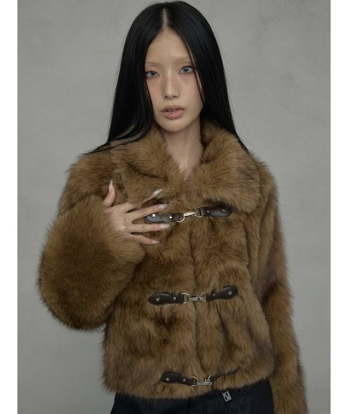 A'GEM/9 × .kom 『NIIER NOR/ニアノア』 METAL TOGGLE FUR JACKET