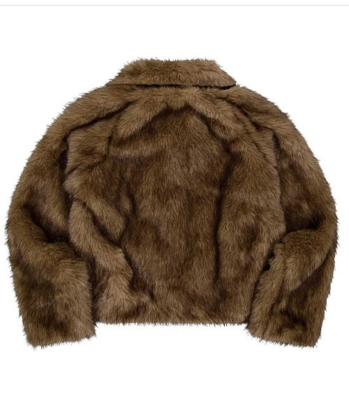 NIIER NOR(ニアノア)の「A'GEM/9 × .kom 『NIIER NOR/ニアノア』 METAL TOGGLE FUR JACKET/メタルトグル ファー ジャケット(その他アウター・レディース・ブラウン/ブラック・FREE)」の12枚目の写真