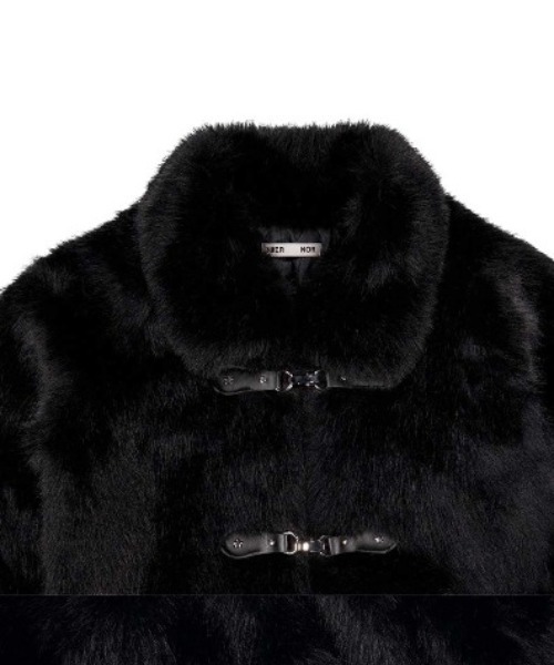 NIIER NOR(ニアノア)の「A'GEM/9 × .kom 『NIIER NOR/ニアノア』 METAL TOGGLE FUR JACKET/メタルトグル ファー ジャケット(その他アウター・レディース・ブラウン/ブラック・FREE)」の17枚目の写真
