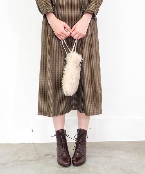 あしながおじさん（アシナガオジサン）の「ヒールレースアップブーツ　3710393（ブーツ・レディース・ダークブラウン/ブラック・24.5cm/24cm/23.5cm/23cm/22.5cm）」の3枚目の写真