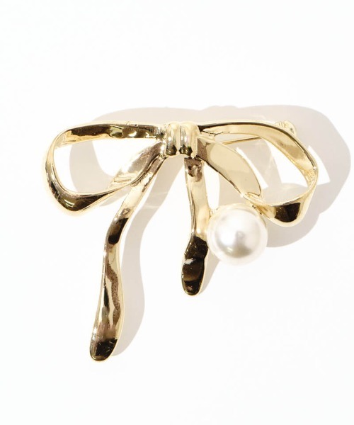 flower(フラワー)の「フォーリングリボンブローチ(ブローチ/コサージュ・レディース・シルバー/ゴールド・FREE)」の12枚目の写真