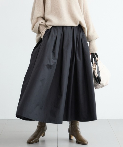 BARNYARDSTORM（バンヤードストーム）の「BARNYARDSTORM / ギャザーボリュームスカート【撥水】【YouTube「i.style closet」紹介アイテム】（スカート・レディース・ブラック/ピンク・S/M）」の6枚目の写真