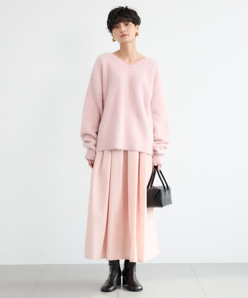 BARNYARDSTORM（バンヤードストーム）の「BARNYARDSTORM / ギャザーボリュームスカート【撥水】【YouTube「i.style closet」紹介アイテム】（スカート・レディース・ブラック/ピンク・S/M）」の10枚目の写真