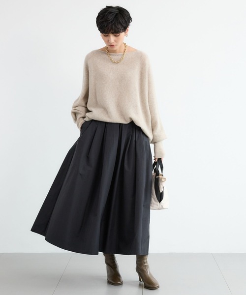 BARNYARDSTORM（バンヤードストーム）の「BARNYARDSTORM / ギャザーボリュームスカート【撥水】【YouTube「i.style closet」紹介アイテム】（スカート・レディース・ブラック/ピンク・S/M）」の12枚目の写真