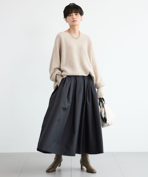 BARNYARDSTORM（バンヤードストーム）の「BARNYARDSTORM / ギャザーボリュームスカート【撥水】【YouTube「i.style closet」紹介アイテム】（スカート・レディース・ブラック/ピンク・S/M）」の13枚目の写真