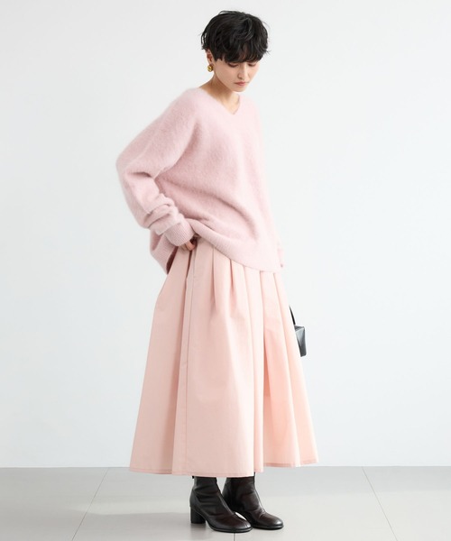 BARNYARDSTORM（バンヤードストーム）の「BARNYARDSTORM / ギャザーボリュームスカート【撥水】【YouTube「i.style closet」紹介アイテム】（スカート・レディース・ブラック/ピンク・S/M）」の18枚目の写真