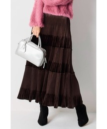 M.deux | ベロアギャザースカート(スカート)