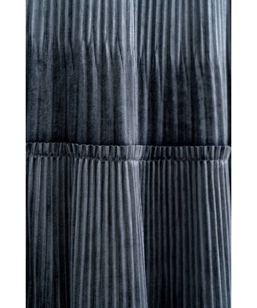 M.deux（エムドゥ）の「ベロアギャザースカート（スカート・レディース・ダークブラウン/グレイッシュブルー・MEDIUM）」の11枚目の写真