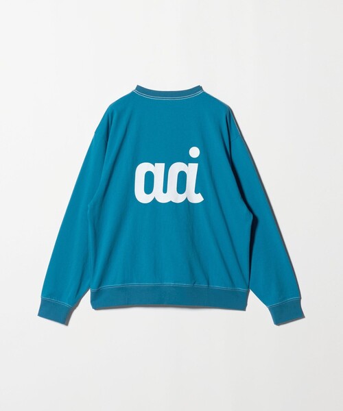 MONKEY TIME（モンキータイム）の「＜aai＞ロングスリーブ ロゴ Tシャツ（Tシャツ/カットソー・メンズ・ダークグレー/コバルトブルー・3/2）」の2枚目の写真