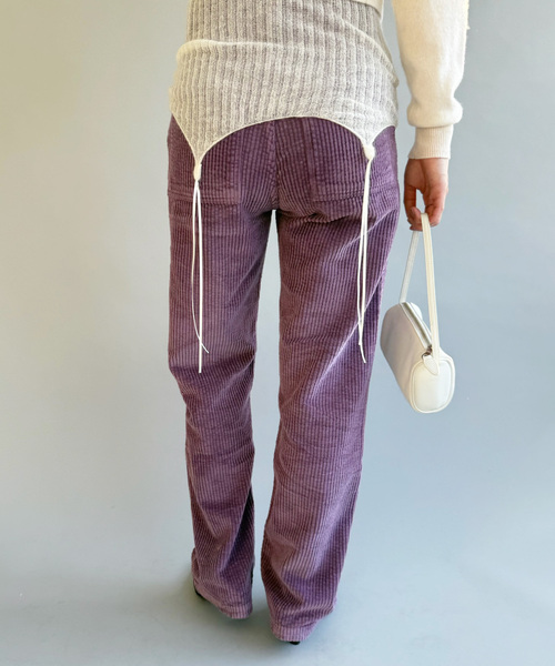 EDIT. FOR LULU(エディットフォールル)の「【BASERANGE/ベースレンジ】MAIN TAJO PANTS(スラックス・レディース・パープル・SMALL/X-SMALL)」の4枚目の写真